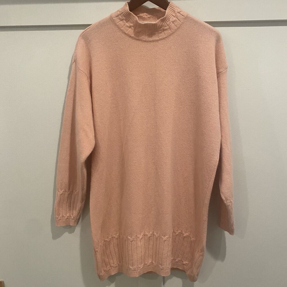 Stephano Benuto Women’s Blush Pink Mock Neck Sweater Size M